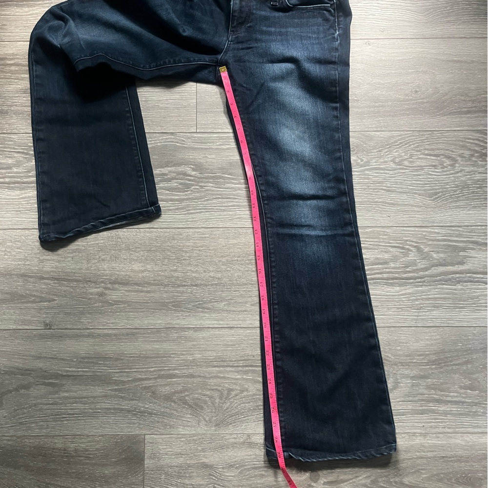 Paige Maternity Westbourne Blue Denim Flare Adjustable Waist Jeans Size 29 - Picture 6 of 10